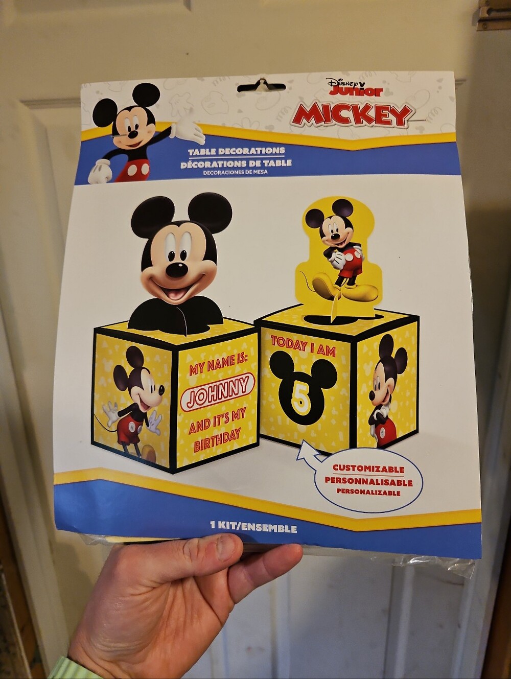 Customizable Mickey Mouse Disney Birthday Party Table Decorating Kit: NEW